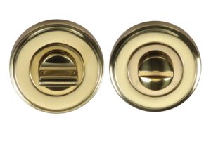 Heritage Brass Round 50Mm Diameter Turn & Release, Polished Brass