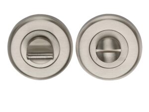 Heritage Brass Round 50Mm Diameter Turn & Release, Satin Nickel