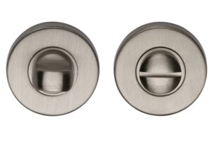 Heritage Brass Round 46Mm Diameter Turn & Release, Satin Nickel