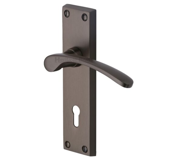 Heritage Brass Sophia Matt Bronze Door Handles (Sold In Pairs)