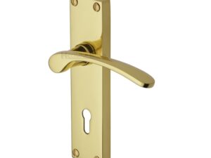 Heritage Brass Sophia Polished Brass Door Handles (Sold In Pairs)