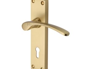 Heritage Brass Sophia Satin Brass Door Handles (Sold In Pairs)