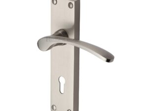 Heritage Brass Sophia Satin Nickel Door Handles (Sold In Pairs)