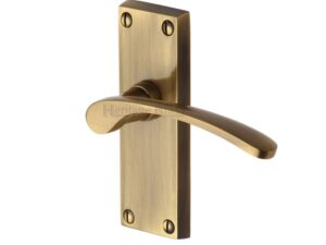 Heritage Brass Sophia Short Antique Brass Door Handles (Sold In Pairs)