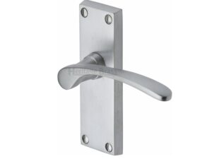 Heritage Brass Sophia Short Satin Chrome Door Handles (Sold In Pairs)