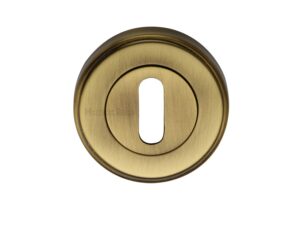 Heritage Brass Standard Key Escutcheon, Antique Brass