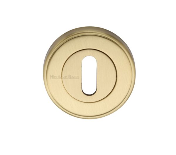 Heritage Brass Standard Key Escutcheon, Satin Brass