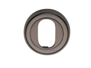 Heritage Brass Oval Profile Key Escutcheon, Matt Bronze