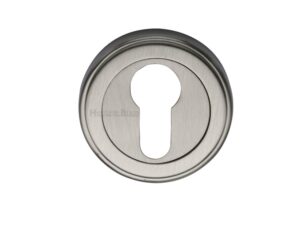 Heritage Brass Euro Profile Key Escutcheon, Satin Nickel