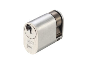 Zoo Hardware Vier Precision Oval Profile 5 Pin Single Cylinders (40Mm Or 45Mm), Satin Chrome