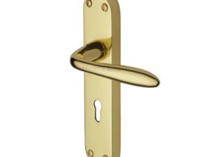 Heritage Brass Sutton Polished Brass Door Handles(Sold In Pairs)