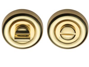 Heritage Brass Round 53Mm Diameter Turn & Release, Polished Brass