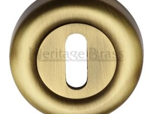 Heritage Brass Standard Key Escutcheon, Antique Brass