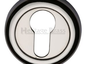 Heritage Brass Euro Profile Key Escutcheon, Polished Nickel