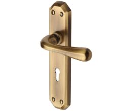 Heritage Brass Charlbury Antique Brass Door Handles - (Sold In Pairs)