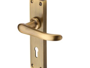 Heritage Brass Windsor Antique Brass Door Handles (Sold In Pairs)