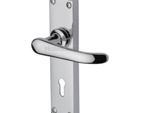 Heritage Brass Windsor Polished Chrome Door Handle(Sold In Pairs)