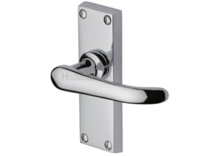 Heritage Brass Windsor Short Polished Chrome Door Handles(Sold In Pairs)