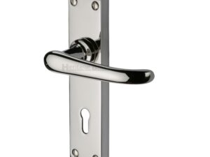 Heritage Brass Windsor Polished Nickel Door Handles(Sold In Pairs)