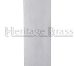 Heritage Brass Flat Fingerplate (305Mm X 76Mm), Satin Chrome Finish