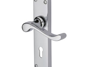 Heritage Brass Bedford Polished Chrome Door Handles (Sold In Pairs)