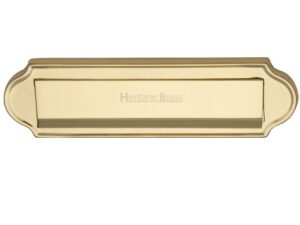 Heritage Brass Gravity Letter Plate (280Mm X 78Mm), Polished Brass