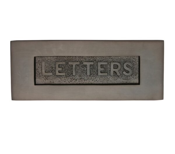 Heritage Brass Letters Embossed Letter Plate (254Mm X 101Mm), Matt Bronze