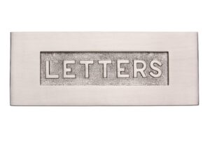 Heritage Brass Letters Embossed Letter Plate (254Mm X 101Mm), Satin Nickel