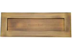 Heritage Brass Letter Plate (Various Sizes), Antique Brass