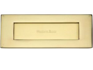 Heritage Brass Letter Plate (Various Sizes), Polished Brass