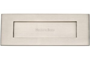 Heritage Brass Letter Plate (Various Sizes), Satin Nickel