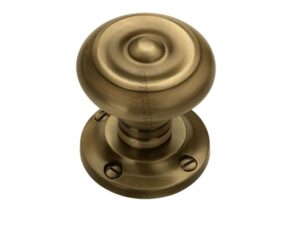 Heritage Brass Aylesbury Mortice Door Knobs, Antique Brass (Sold In Pairs)