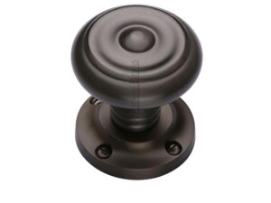 Heritage Brass Aylesbury Mortice Door Knobs, Matt Bronze (Sold In Pairs)