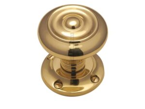 Heritage Brass Aylesbury Mortice Door Knobs, Polished Brass (Sold In Pairs)