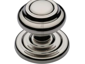 Heritage Brass Round Centre Door Knob, Polished Nickel