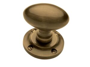 Heritage Brass Suffolk Mortice Door Knobs, Antique Brass (Sold In Pairs)