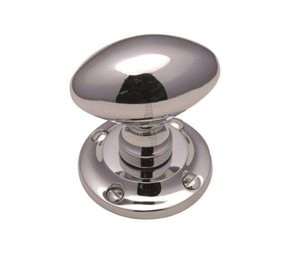 Heritage Brass Suffolk Mortice Door Knobs, Polished Chrome (Sold In Pairs)