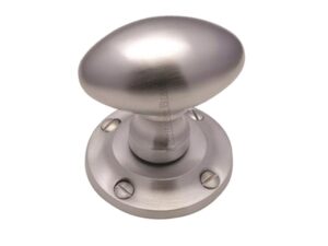 Heritage Brass Suffolk Mortice Door Knobs, Satin Chrome (Sold In Pairs)