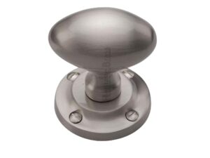 Heritage Brass Suffolk Mortice Door Knobs, Satin Nickel (Sold In Pairs)