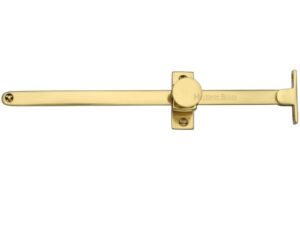 Heritage Brass Sliding Design Casement Stay (10" - 254Mm), Polished Brass