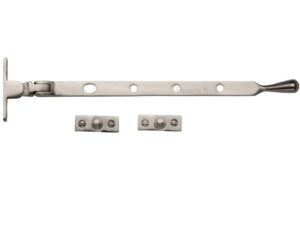 Heritage Brass Bulb End Casement Stay (8", 10" Or 12"), Satin Nickel -