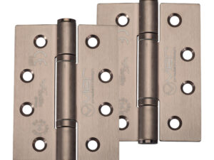 Zoo Hardware Vier Precision 4 Inch Grade 14 High Performance Hinge, Pvd Stainless Bronze (Sold In Pairs)