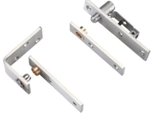 Zoo Hardware Square Pivot Hinge Set, Satin Stainless Steel (Sold In Pairs)