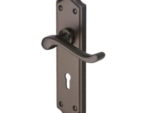 Heritage Brass Buckingham Matt Bronze Door Handles (Sold In Pairs)