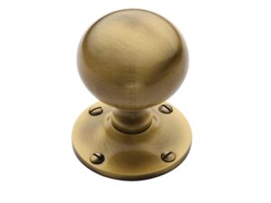 Heritage Brass Westminster Mortice Door Knobs, Antique Brass (Sold In Pairs)