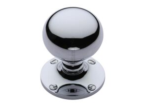 Heritage Brass Westminster Mortice Door Knobs, Polished Chrome (Sold In Pairs)