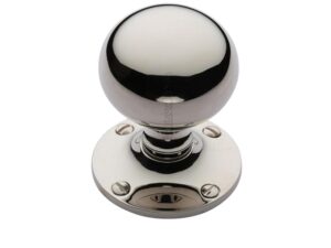 Heritage Brass Westminster Mortice Door Knobs, Polished Nickel (Sold In Pairs)