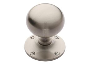 Heritage Brass Westminster Mortice Door Knobs, Satin Nickel (Sold In Pairs)