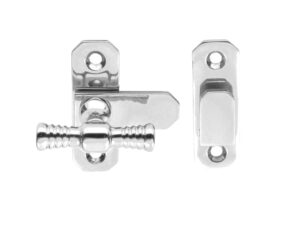 Fingertip T Handle Window Fasteners, Polished Chrome