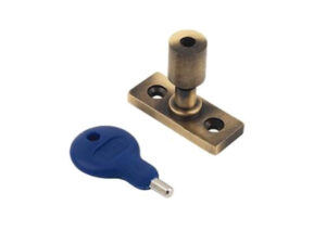 Locking Casement Stay Pin, Florentine Bronze